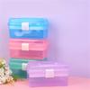 Plastic Storage Box with Tray Nail Art Organizer Toy Storing and Organising Case