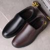 High Quality Genuine Leather Men Casual Shoes Korean Style Men Loafers Breathable Formal Men Dress Shoes Slip on Driving Shoes