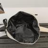 Men Solid Color Shoulder Bag Women Large Capacity Water-Repellent Commuter Crossbody Bag