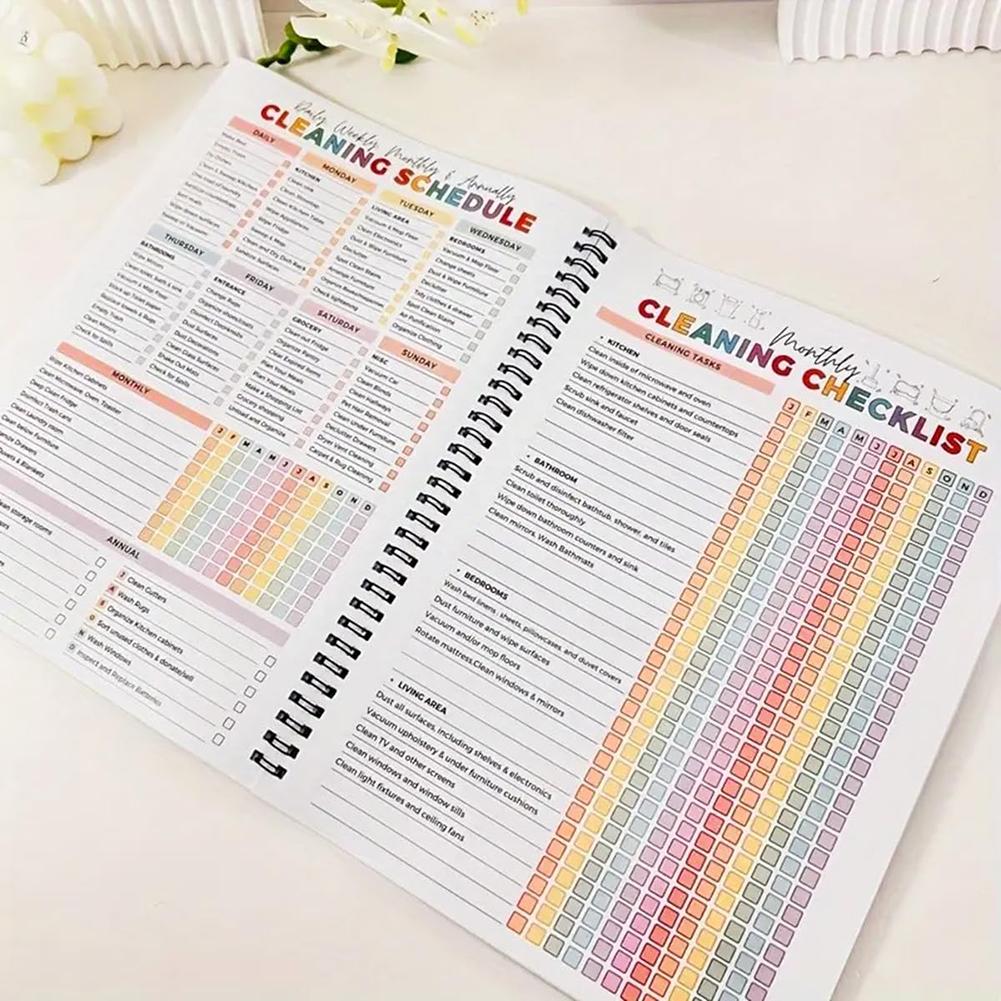 Cleaning Plan Schedule ADHD Cleaning Planner Daily Weekly Monthly Household Cleaning Planner for Home DIY Schedule & Organizer