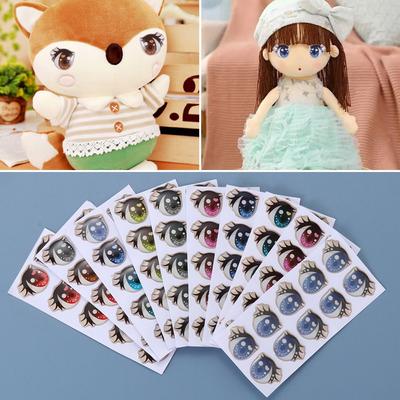 Doll Educational Toys Love Cute Sticker Cartoon Eyes Stickers Face Organ Paster Clay Decals