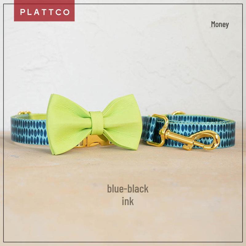 PLATTCO Soft & Comfortable Dog Collar Set with Golden Buckle - Three-Piece (Model PDC320) Extra Large