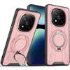 Metal Ring Rotate Stand Magnetic Phone Case For Xiaomi Redmi Note 14 Pro Plus 14S Shockproof Cover Redmi Note 13 Pro 5G 4G Cases