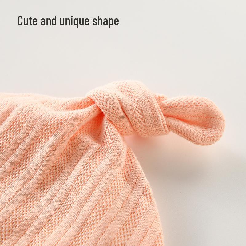 Four Seasons Newborn Knitted Cotton Hat - Warm, Soft, Windproof, Conical Style