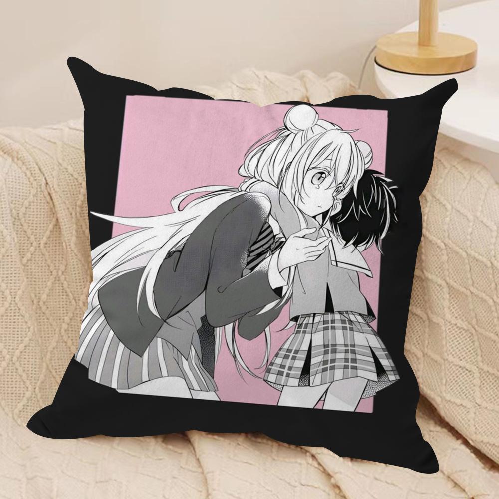 HHappy SSugar Life Cushion Cover Soft Plush Fabric DoubleSided Printed Sofa Cushion Cover for All Seasons Home Decor Gift