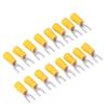 50PCS Durable SV5.5-4 Fork Terminals 12‑10AWG Yellow Spade Terminals Ring Terminals Wire Crimping