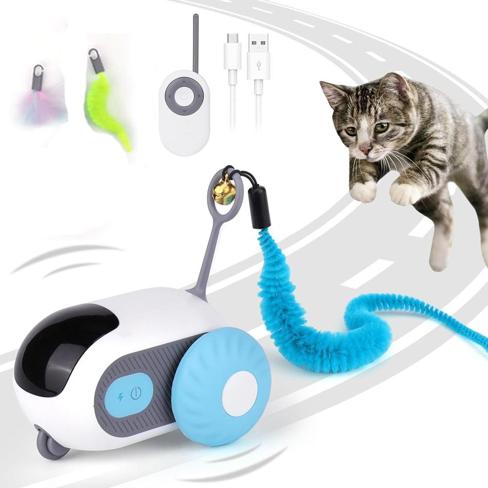 Akıllı Kedi Oyuncak Araba İnteraktif Kedi Oyuncak Topu Otomatik Yuvarlanan Uzaktan Kumandalı Oyuncak Araba İç Mekan Kedi Aksesuarları Evcil Hayvan Yavru Kedi Malzemeleri