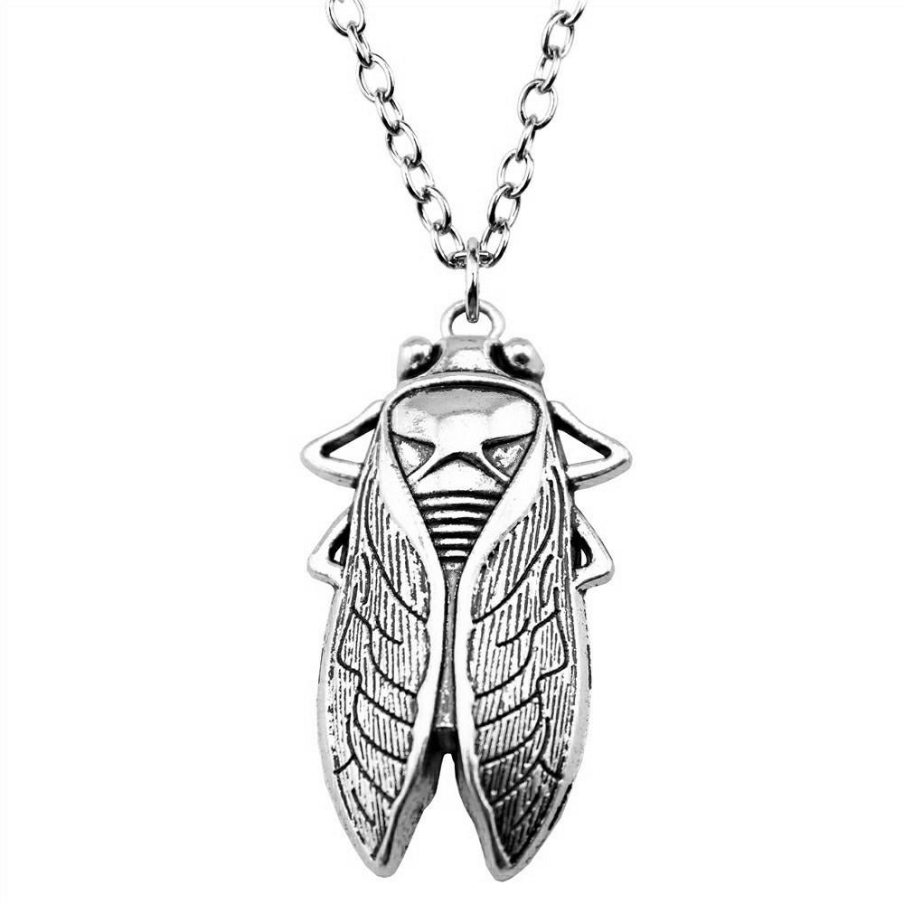 Openwork Dragonfly Pendant Necklace Insect Nature Boho Jewelry 45cm or 70cm long chain