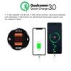 Waterproof Mobile Phone Charging Voltage Meter 12V/2A QC 2.0/3.0 USB Charger Socket for Car Boat Motorcycle Dual USB Power Outlet with LED Digital