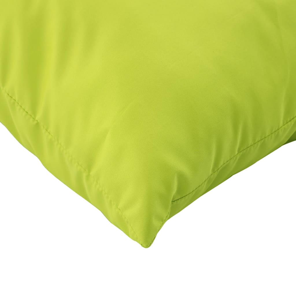 2 Piece Pallet Cushions Neon Green Fabric