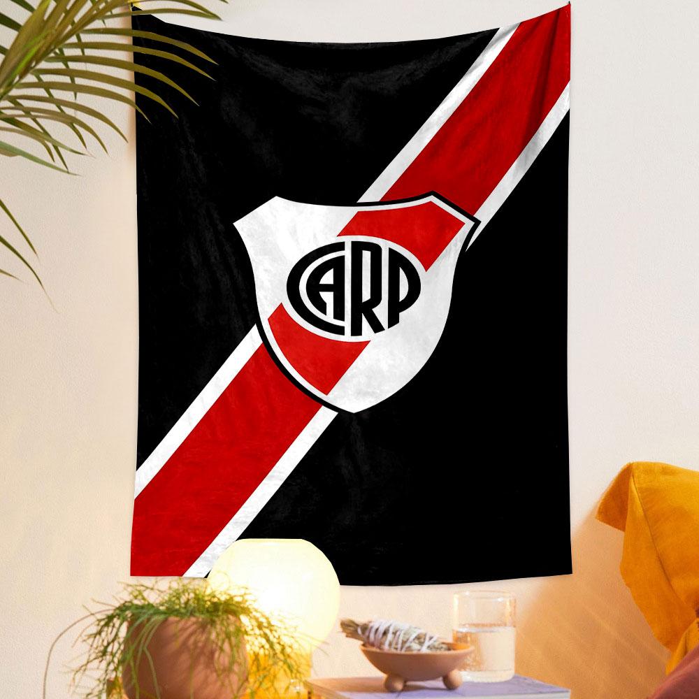 Red and Black Shield with CARP Logo Patterned Tapestry Home Decor, Suitable for Bedroom and Living Room, Gift