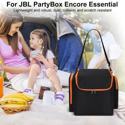 Storage Bag with Shoulder Strap & Extra Pockets Portable Speaker Carry Case for JBL Partybox Encore Essential Speaker