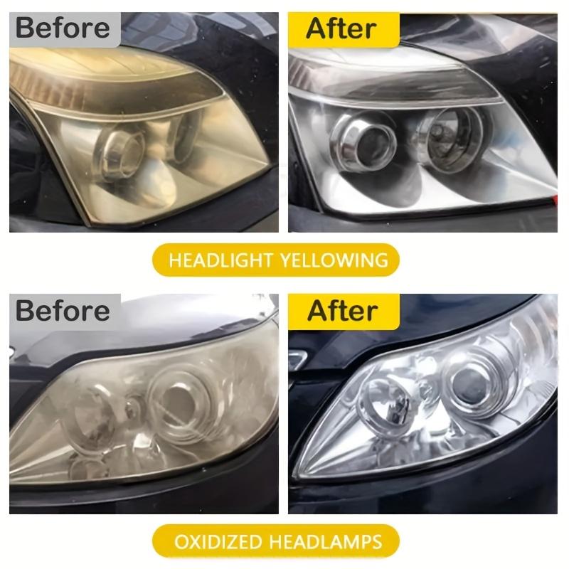 Car Headlight Repair and Polishing Kit, Headlight Scratch Remover, Repair Cleaning Paste, Removal of Oxidation, Headlight Polishing Wax