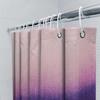 Elegant Purple Lavender Bathroom Curtain Set Modern Floral Shower Curtain Liner Waterproof Home Decor