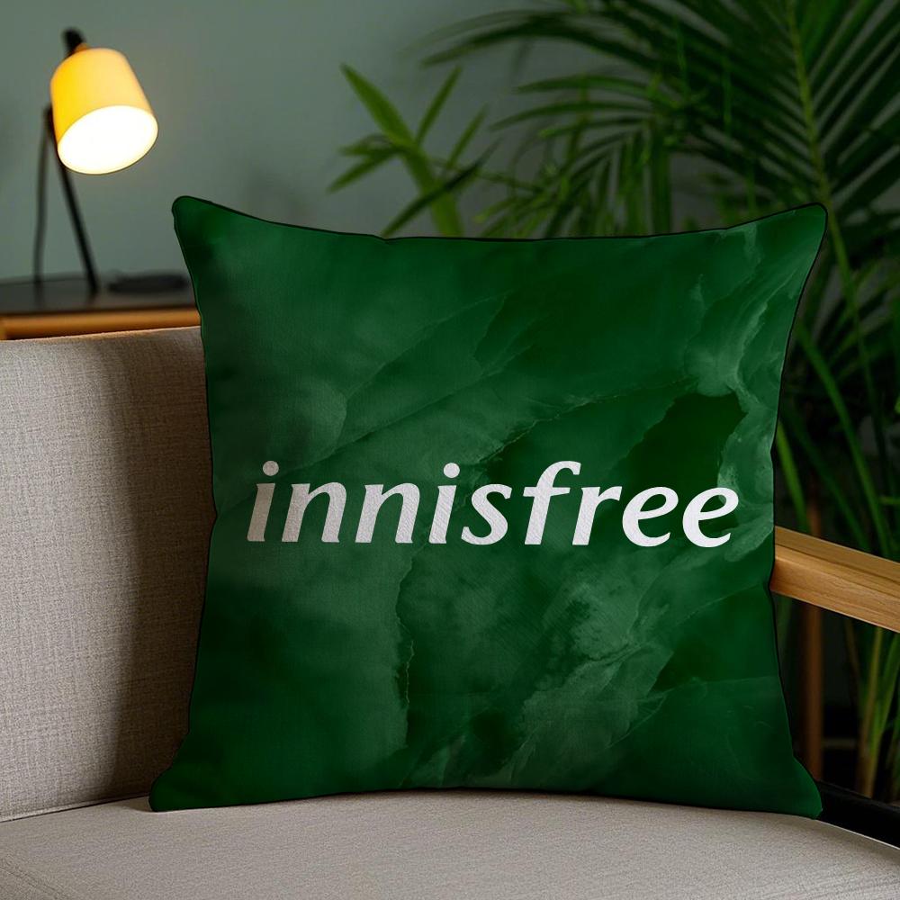 Fashion LInnisfrees Cushion Cover Soft Plush Fabric DoubleSided Printed Sofa Cushion Cover for All Seasons Home Decor Gift