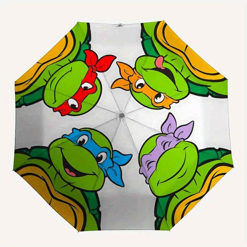 

1pc Turtle Automatic Opening/closing umbrella, Compact Travel Umbrella - - Festive Accessory, Sturdy Ribs y250807075