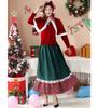 Japanese Party Christmas Queen, Christmas Dress, Christmas Costume, Long Dress Christmas Party Uniform