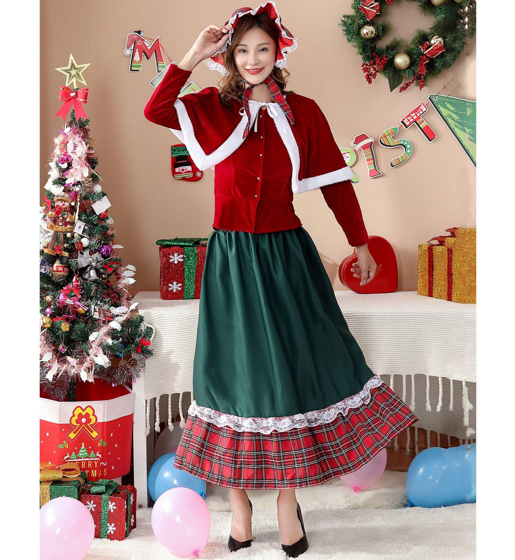 

Japanese Party Christmas Queen, Christmas Dress, Christmas Costume, Long Dress Christmas Party Uniform M