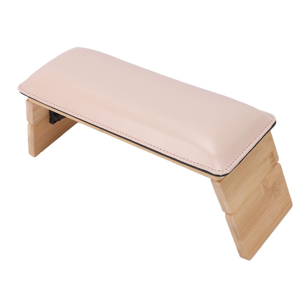 Foldable PU Leather Nail Hand Rest 3   Heights Nail Arm Rest for Nail Tech Salon Home Use Pink