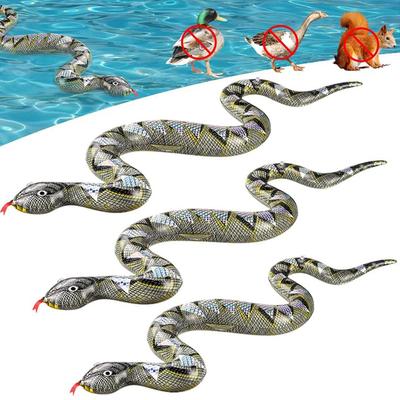 PVC Inflatable Python Simulation Inflatable Snake Tricky Small Animal Toy Inflatable Toy Snake Water Entertainment 47.24 Inches