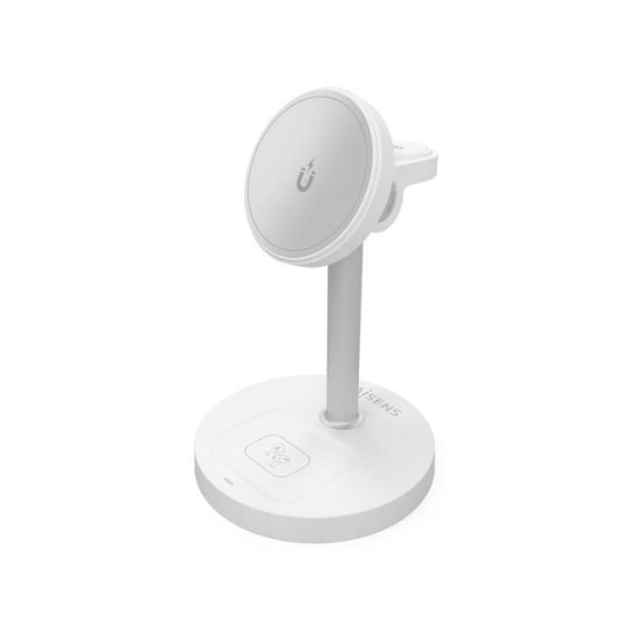 Chargeur - AISENS - ASCH-15W3WC065 - Recharge sans fil - Blanc - Smartphone, Écouteurs, Smartwatch