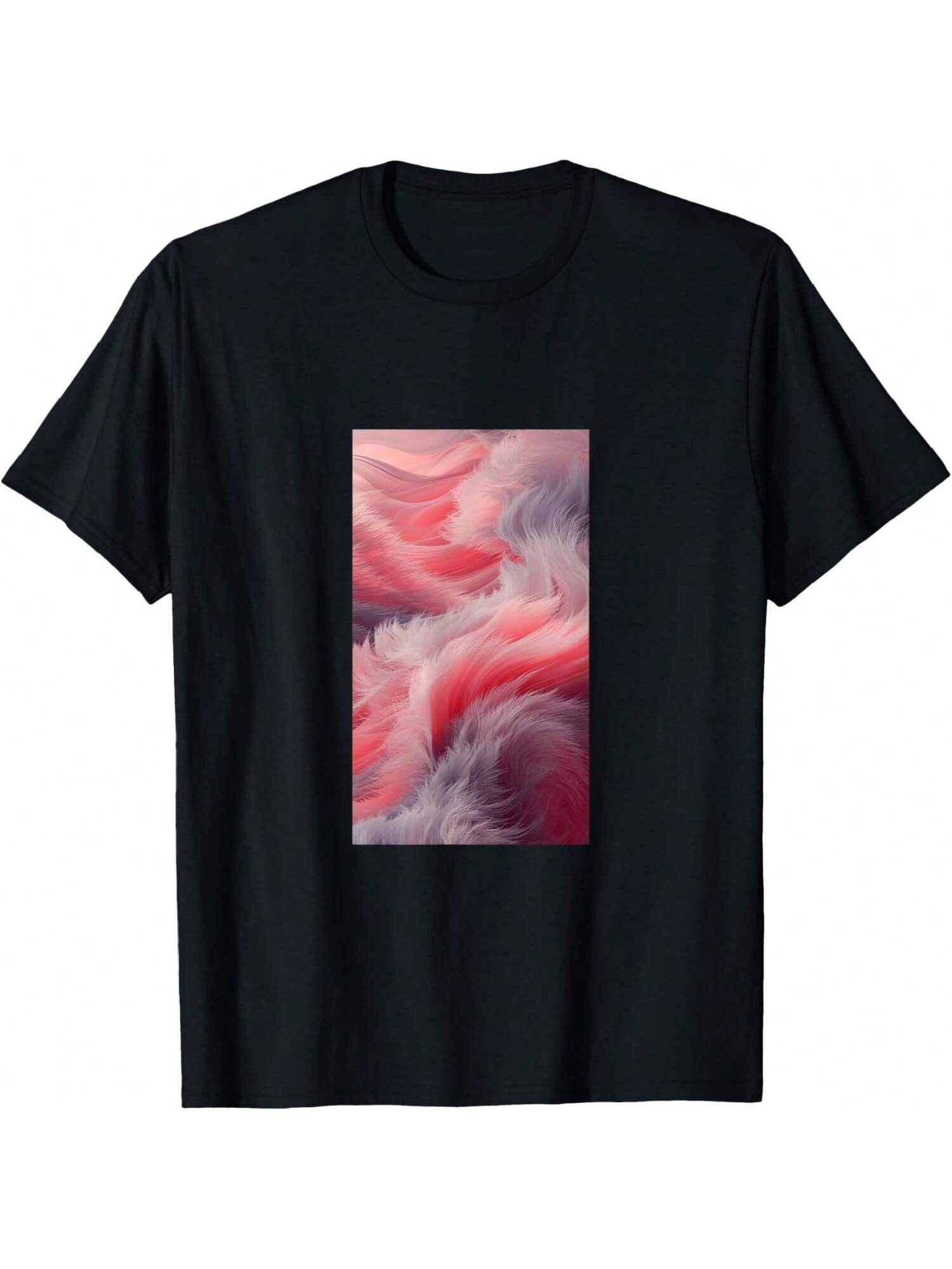 Abstract Wave Art Colorful Patterns Nature Flow T-Shirt S разноцветный