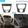 For Ford Transit V363 2014- Carbon Fiber Central Control Radio CD Multimedia Panel Cover Decoration Car Accessories Sticker