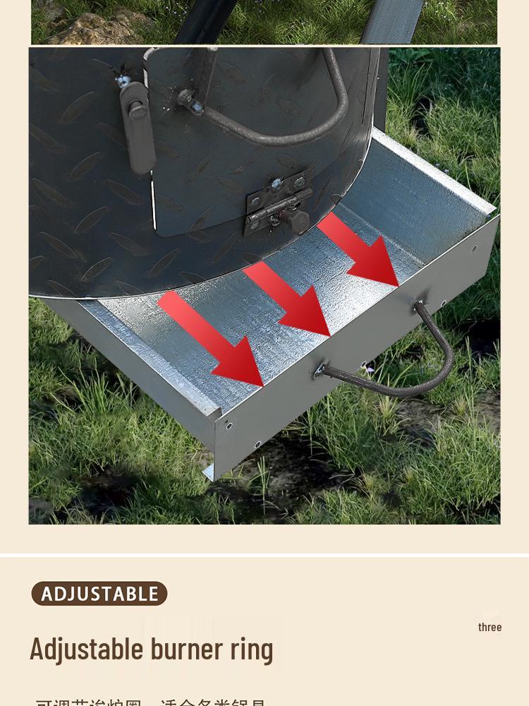 Traditional Smokeless Firewood Stove for Outdoor and Rural Use