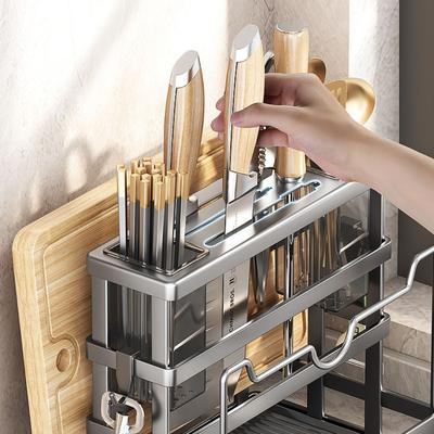 New MultiFunction Kitchen Storage Shelf Stable Fast Drying Chopsticks Rack Space Saving Kitchen Storage Rack Kitchen Use