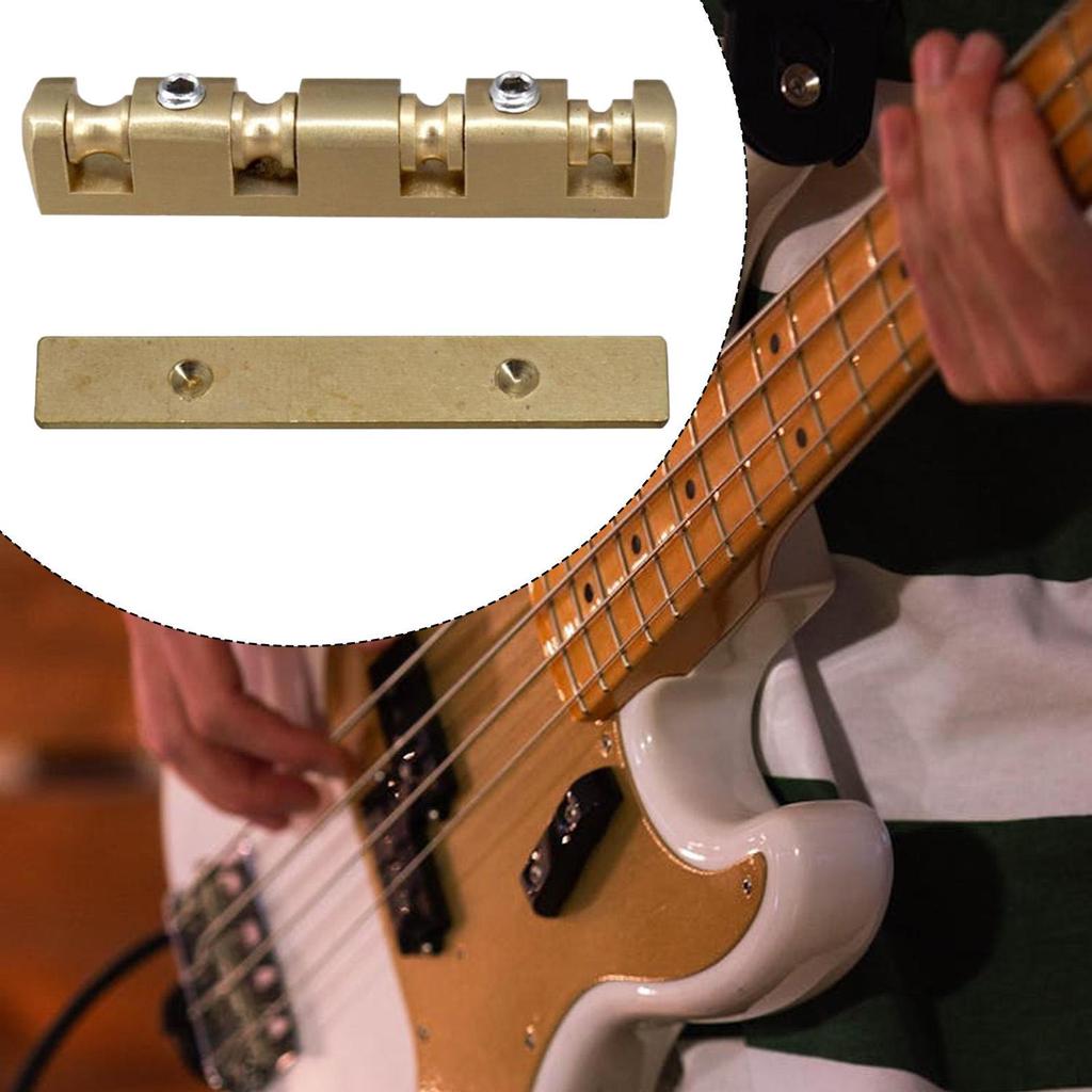Brass Roller Guitar Nut Replacement 4 String Bass Accessories Part Split Regulation