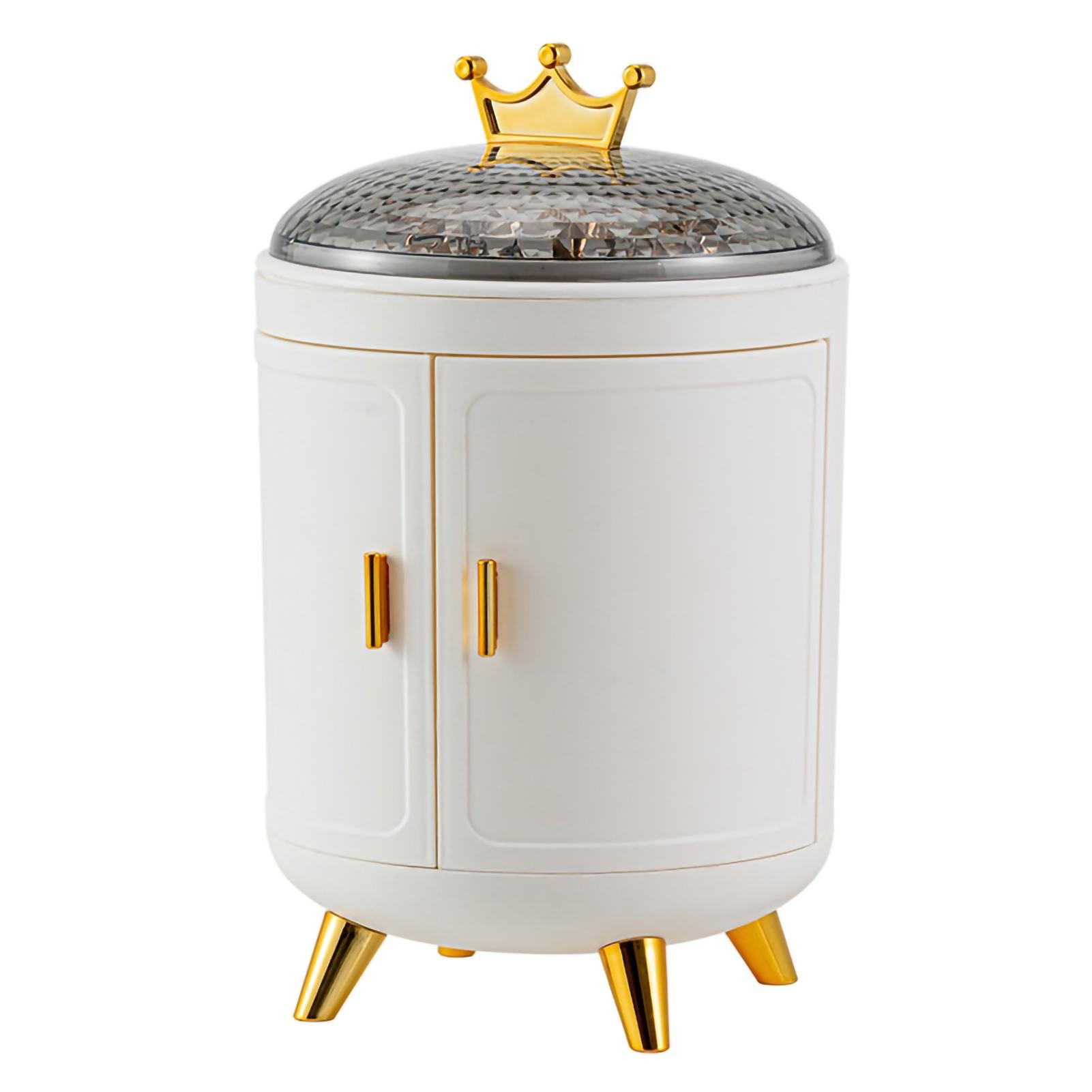 

Коробка для хранения макияжа, держатель для ухода за кожей, сумка для ювелирных изделий, органайзер для косметики, пластиковый контейнер для ванной комнаты, туалетный столик для дома белый