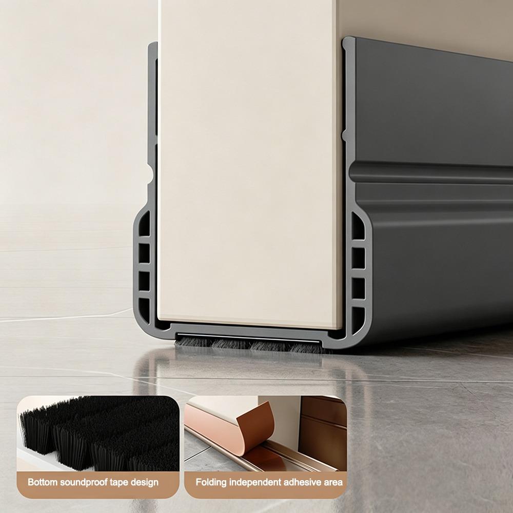 Windproof Dustproof Door Bottom Seal Strip Under Door Draft Stopper  Door Thickness 3.5-5cm