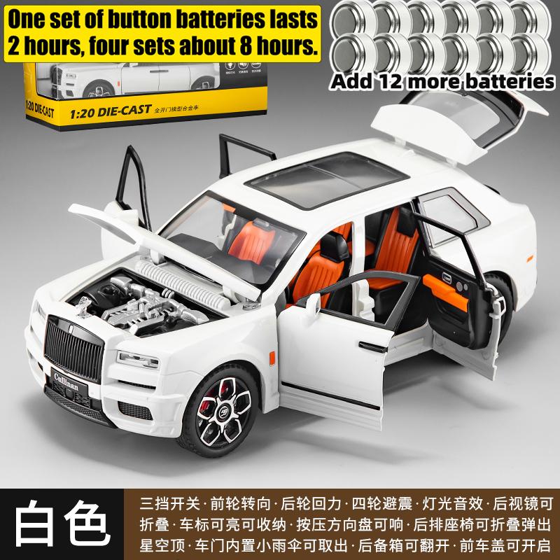 1:20 Rolls Royce Cullinan Ultra Luxusní Plnohodnotný SUV Domácí Dekorace & Sběratelské Předměty Hobby Displej Ozdoby Sváteční Dárek