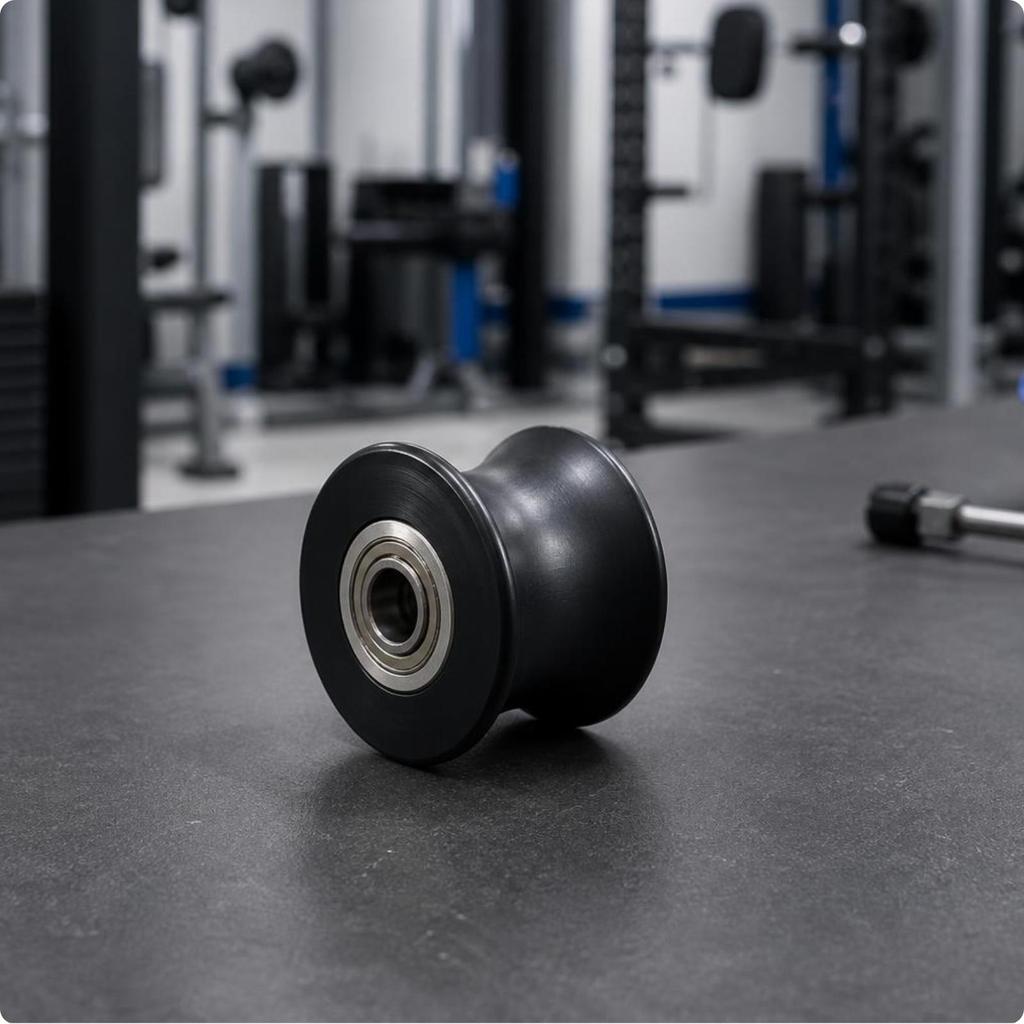 Aluminum Pulley Wheel 70 Mm Grooved Roller Elliptical Bearing