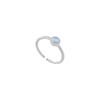 Niche Design Blue Stone Open Ring Simplicity Hundred with A Sense of Senior Sense of Light Luxury Openings Stacking Index Finger Ring Everyday Ring