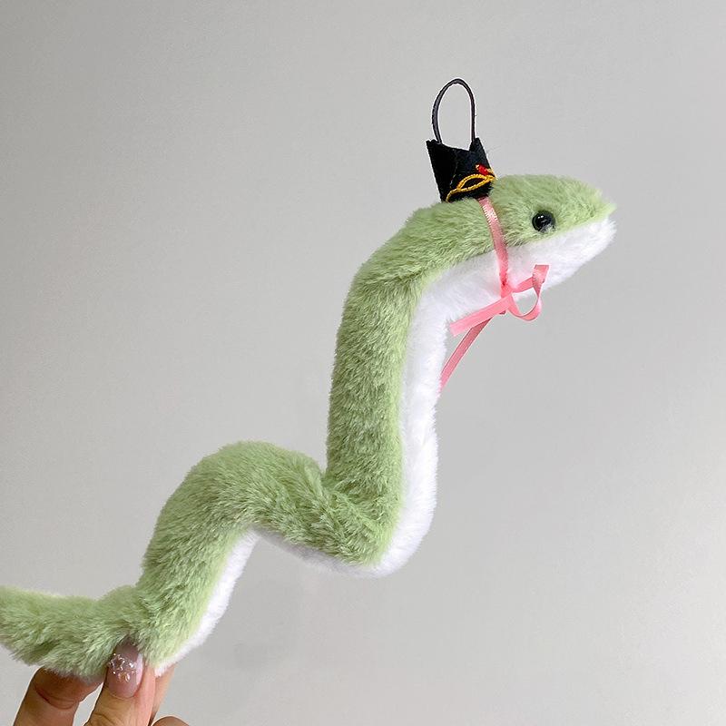 Year of the Snake New Plush Stuffed Toys Swingable Small Snake Plush Toys Creative Funny Cute Mascot Plush Snake Kids Gifts