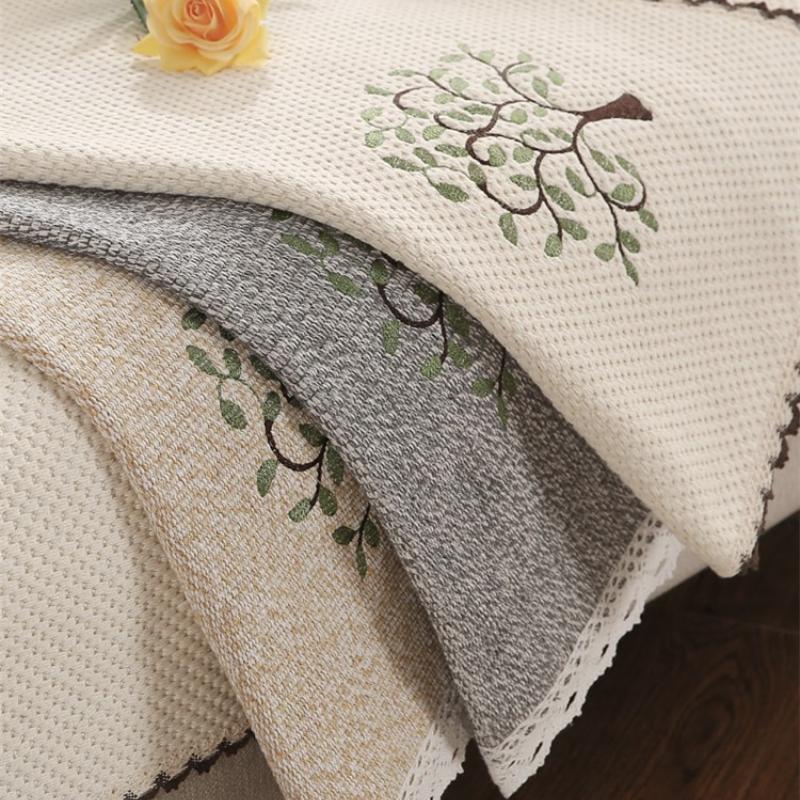 Nordic Ethnic Style Fabric, Linen Fabric, Sofa Cushion, Sofa Towel, Sofa Cover, All-Season Universal, Simple and Non Slip Sofa Cover