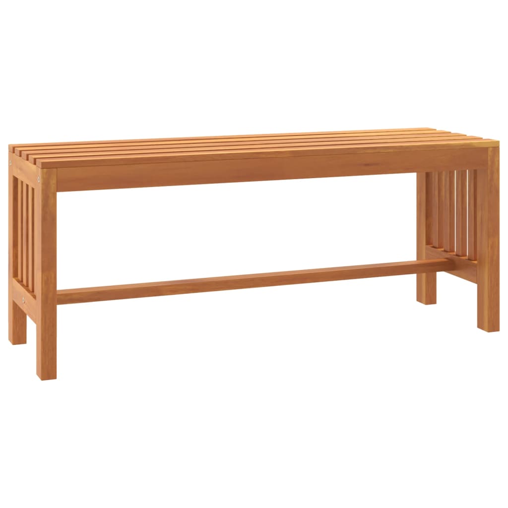 Vidaxl Ławka Ogrodowa, 110 Cm, Lite Drewno Eukaliptusowe