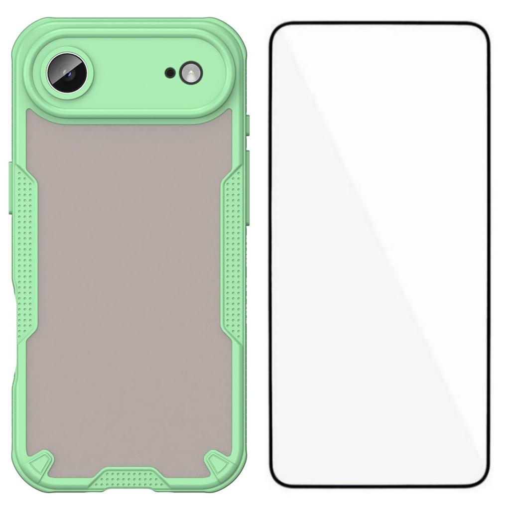 For iPhone 17 Air Case WANLONFENG MFFJ Series Anti Drop TPU Phone Back Cover with Screen Film