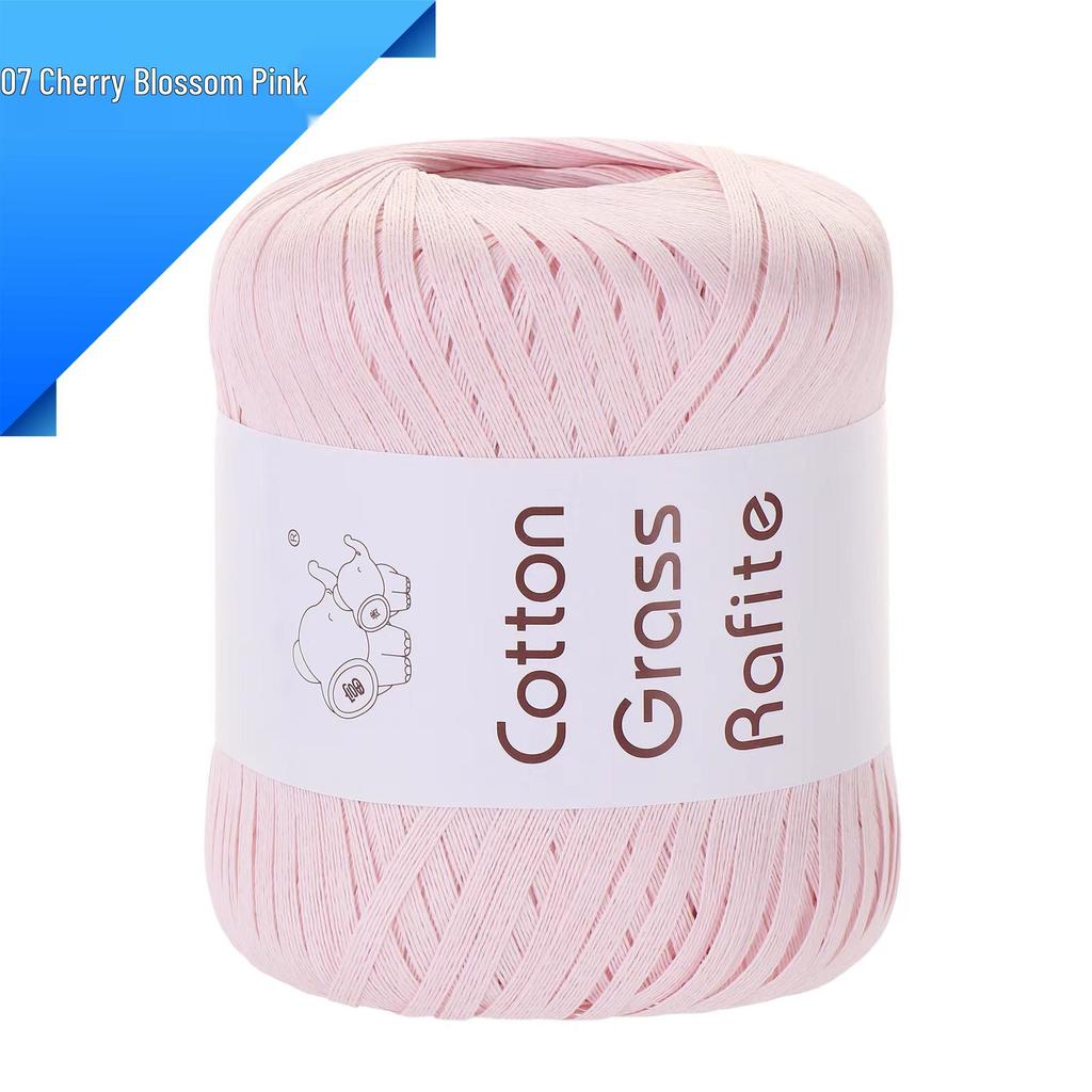 Raffia-Baumwoll-Strohgarn für DIY-Bastelarbeiten: Handgewebte Taschen, Hüte & mehr