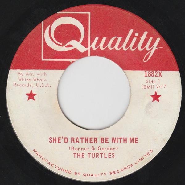 

7inch Record TURTLES Shed Rather Be With Me The Walki 1882S QUALITY 1967 Canada Rock Used