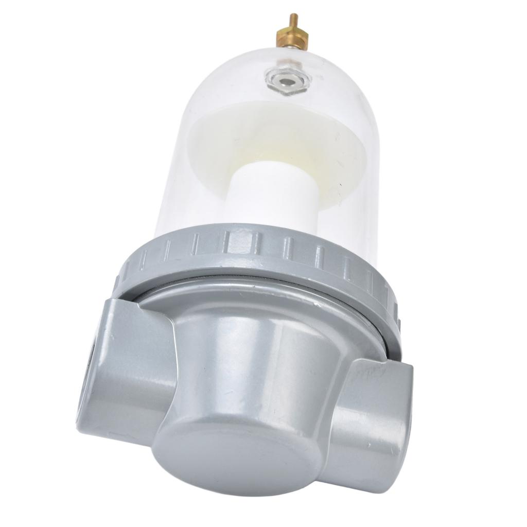 Air Compressor Filter Oil Water Separator with Transparent Cup High Filtering Accuracy 0.63MPaQSL‑25 G1