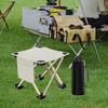 Camping Folding Stool Chair Portable Triangular Structure Stable Saddle Collapsible