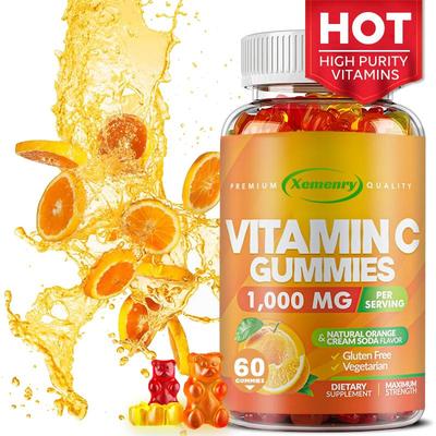 Vitamina C 1000 mg (100 Gomitas) Suplementos multivitamínicos, Apoyo inmunológico