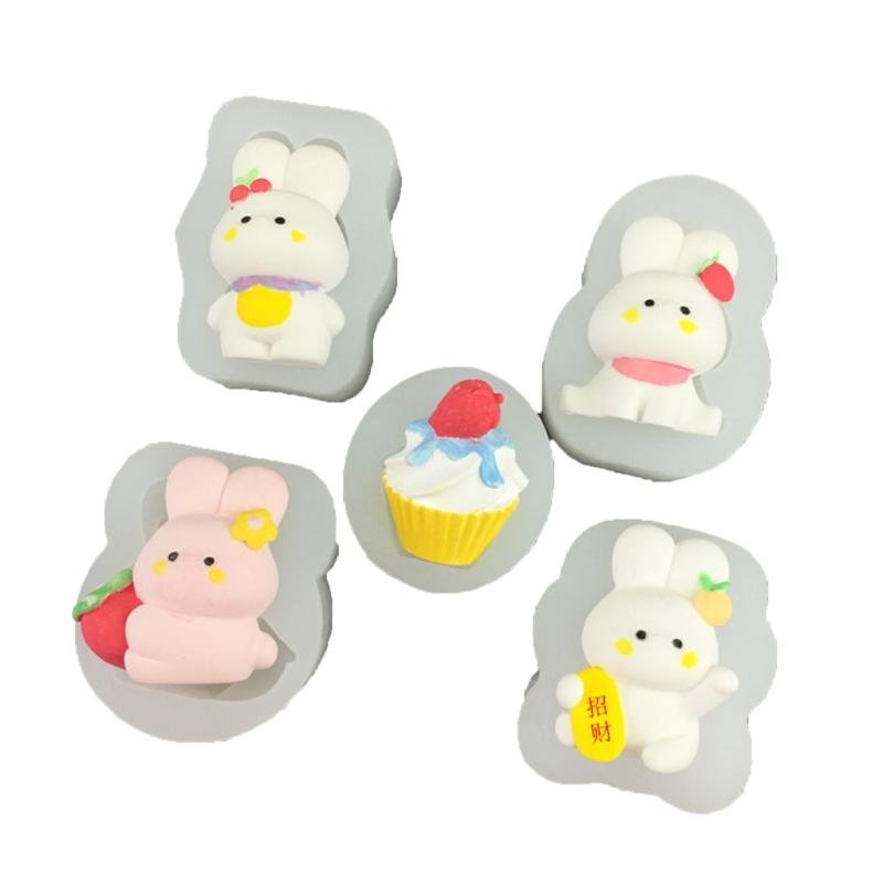 Cartoon Rabbit Silicone Chocolate Mould Cake Decorating Baking Accessories