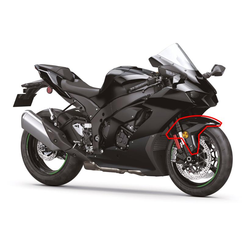 ZX10R Motorcycle Front Fender Mudguard Splash Guard Wheel Protection Cover Fit For Kawasaki Ninja ZX-10R 2020-2022 2023 2024