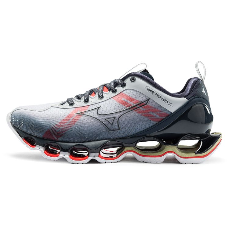 Mizuno Pro Comfortable Fabric Synthetic Leather Non-Slip Wear-Resistant Breathable Low-Top Running Shoes Women Sneaker Gray Red J1GD210029