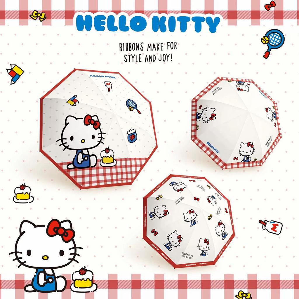 Sanrio Hello Kitty Umbrella - Cute Dual-Use for Sun and Rain, Ideal for Women and Students