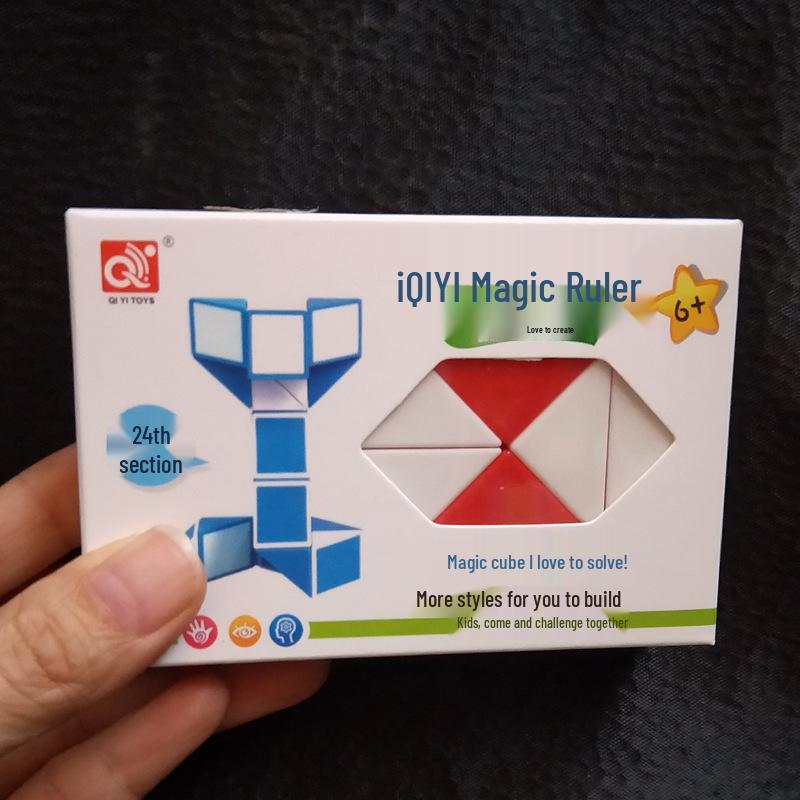 

Qiyi 24-секционный разноцветный магический кубик-змейка: Креативная складная игрушка
