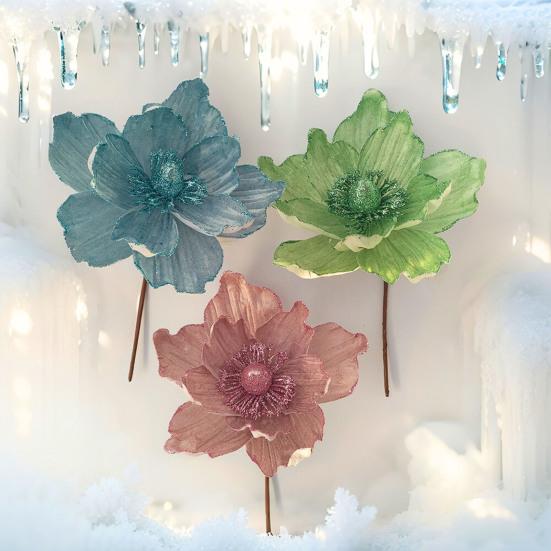 Artificial Flower Christmas Decoration DIY Christmas Tree Wreath Ornaments Faux